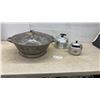 Image 1 : Vintage Aluminum Pot and Lid, 2 Aluminum Teapots