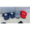 Image 4 : Assorted Baseball Caps: Coca-Cola, Toronto Maple Leafs, Steelers, Colts, Bills, and More, Some