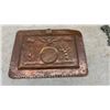 Image 3 : Copper Wall Plate 23” Diameter, Copper Tray, and Metal Sun Wall Decor