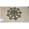 Image 4 : Copper Wall Plate 23” Diameter, Copper Tray, and Metal Sun Wall Decor