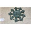 Image 5 : Copper Wall Plate 23” Diameter, Copper Tray, and Metal Sun Wall Decor