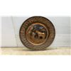 Image 6 : Copper Wall Plate 23” Diameter, Copper Tray, and Metal Sun Wall Decor