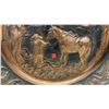 Image 7 : Copper Wall Plate 23” Diameter, Copper Tray, and Metal Sun Wall Decor