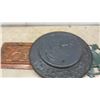Image 8 : Copper Wall Plate 23” Diameter, Copper Tray, and Metal Sun Wall Decor