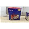 Image 2 : Coca-Cola Fun Lights, Polar Bear Bank, and 1999 Coca-Cola Co. Lunch Box with Bingo Game