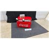 Image 1 : Coca-Cola Cooler Cookie Jar with Radio and Bottles
