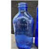 Image 3 : Collection of Cobalt Blue Glass Bottles Including Genuine Phillips' Milk of Magnesia