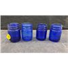 Image 8 : Collection of Cobalt Blue Glass Bottles Including Genuine Phillips' Milk of Magnesia