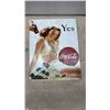 Image 4 : Four Coca-Cola Advertising Tin Signs: "Yes" Bikini Girl, Fisherman and Dog, Pin-Up Girl, and Gas