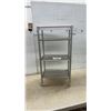 Image 1 : Stainless Steel 3-Tier Rolling Salon Cart, 30 × 16 × 10”
