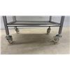 Image 3 : Stainless Steel 3-Tier Rolling Salon Cart, 30 × 16 × 10”