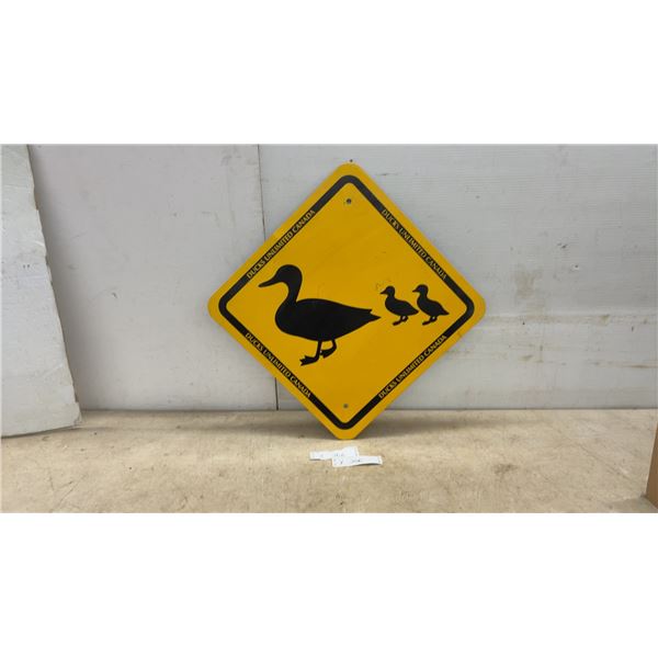 Ducks Unlimited Canada Duck Crossing Sign, 18 × 18”