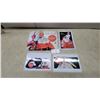Image 1 : Lot of Four Coca-Cola Reproduction Tin Advertising Signs, Santa Coke Time and Play Refreshed