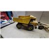 Image 2 : Vintage 1960s-1970s Tonka Mighty Diesel Dump Truck, Front-End Loader, and grader