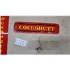 Image 3 : 2x Cockshutt Farm Equipment Nameplates, Red and Yellow Metal Signs, Horizontal and Vertical 4"×16"