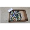 Image 1 : Large Assortment of Vintage Glass Marbles in Various Colors, Patterns, and Sizes