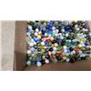 Image 2 : Large Assortment of Vintage Glass Marbles in Various Colors, Patterns, and Sizes