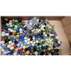 Image 4 : Large Assortment of Vintage Glass Marbles in Various Colors, Patterns, and Sizes