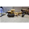 Image 2 : Vintage Tonka Mighty Construction Toys, Grader, Front-End Loader, and Bottom-Dump Truck