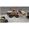 Image 3 : Vintage Tonka Mighty Construction Toys, Grader, Front-End Loader, and Bottom-Dump Truck