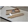 Image 1 : Wooden Washboard with Handle and Cabbage Shredder