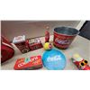 Image 4 : Coca-Cola Collectibles: Terry Toque Tins, Cooler Bag, Napkins, and Tray