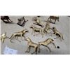 Image 3 : Collection of Horse Figurines, Vintage Brass Star Opener