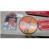 Image 4 : Coca-Cola Bottle Cap Sign, Serving Trays, Oval Sign, and Movie Treats Tin Sign, 5 Pieces