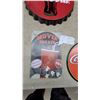 Image 6 : Coca-Cola Bottle Cap Sign, Serving Trays, Oval Sign, and Movie Treats Tin Sign, 5 Pieces