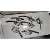 Image 1 : Lot of Vintage Manual Fuel Nozzles, Gas Station Pump Handles, Assorted Styles
