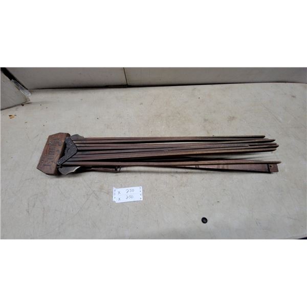 Antique Eureka Wooden Folding Clothes Dryer with Radiating Arms