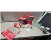 Image 1 : Coca-Cola Collectibles Including High-Top Canvas Sneakers, Cooler Bags, Glasses, Towel