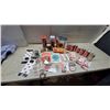 Image 1 : Coca-Cola Collectibles Lot: Classic Cans, Straw Dispensers, Ice Bucket, Tins, Magnets