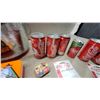 Image 4 : Coca-Cola Collectibles Lot: Classic Cans, Straw Dispensers, Ice Bucket, Tins, Magnets