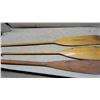 Image 3 : 2 Vintage Wooden Canoe Paddles with Assorted Grip Styles and one oar