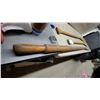 Image 5 : 2 Vintage Wooden Canoe Paddles with Assorted Grip Styles and one oar