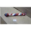 Image 1 : Traditional Barber Pole with Spiraling Red, White, and Blue Stripes and Rounded Ends home made