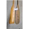 Image 3 : Two Vintage Wooden Canoe Paddles Including Navajo Brand