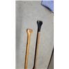 Image 5 : Two Vintage Wooden Canoe Paddles Including Navajo Brand