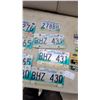 Image 3 : Collection of Manitoba License Plates Including Modern "Friendly Manitoba" and Vintage 1956-1970