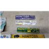 Image 4 : Collection of Manitoba License Plates Including Modern "Friendly Manitoba" and Vintage 1956-1970