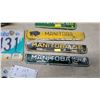 Image 5 : Collection of Manitoba License Plates Including Modern "Friendly Manitoba" and Vintage 1956-1970