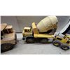 Image 3 : Vintage Tonka Mighty Series Dump Truck, Turbo-Diesel Cement Mixer, and Road Grader
