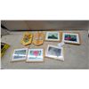 Image 1 : Framed Floral and Garden Photographs and Wooden Wall Plaques With Painted Floral Designs