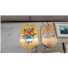 Image 2 : Framed Floral and Garden Photographs and Wooden Wall Plaques With Painted Floral Designs