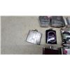 Image 4 : 10 Assorted Stainless Steel Hip Flasks: Crown Royal, Wiser’s, and Canadian Club