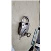 Image 3 : Vintage Iron Riveted Lever-Tumbler Padlock with Skeleton Key