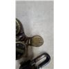 Image 3 : Three Vintage Slaymaker Brass Disc Padlocks and Additional Steel Shackle Padlock