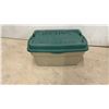 Image 5 : Two WDDC Property Gray Totes and One Tan Tote with Green Lid