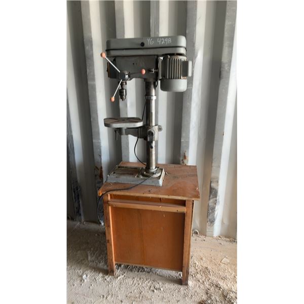 Mastercraft Drill Press On Wooden Stand